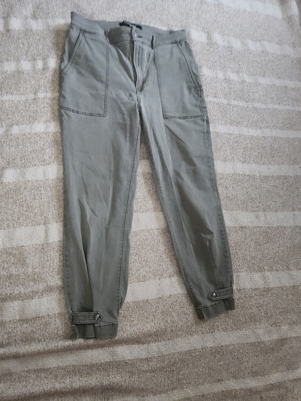 Express Men's Olive Cargo Jogger Pants
